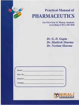 Practical Manual of Pharmaceutics First Year Diploma Pharmacy
